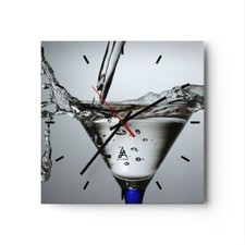 Horloge murale en verre