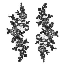 2 Pcs Appliques Dentelle Fleur