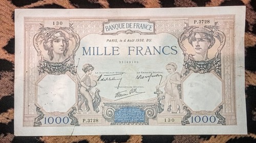 Billet 1000 francs - francs, cérès