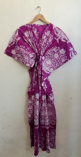 Robe maxi kaftan coton - maxi,