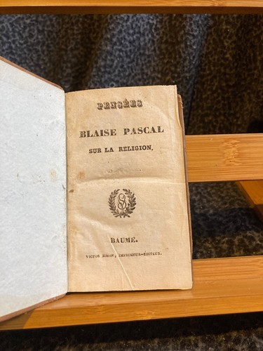 Blaise pascal pensées - blaise, sur