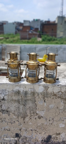 Ancienne lampe pétrole - 3x,