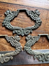 Quincaillerie Lot Poignées & Anneaux de Meuble Ameublement Bronze Q 105