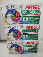 Lessive ARIEL grandiose couleurs lot de 3 boites de 21 capsules soit 63 Pods  