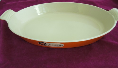 Creuset orange enameled - le,