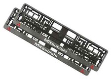 2 x supports de cadre de plaque d'immatriculation européenne look carbone pou...