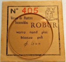 Verre ROBUR plexi n° 405 pour montre diamètre 40.0 mm