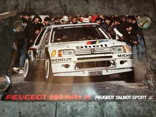 Poster affiche originale PEUGEOT 205 turbo 16 Rallye -petites déchirures bordure