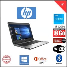 HP Probook 650 G2 - i3-6100u 8 Go - M2 128 Go - Wind 10 Pro Office 2021