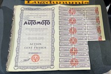 Auto Moto Action de 100 Francs