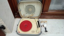 TEPPAZ Oscar FONCTIONNE Tourne disques électrophone à lampes valise vintage
