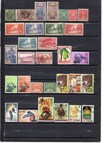 Lot timbres guinée - 56,