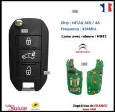 Clé Vierge Hitag Aes 4A  Citroën C3 LOUNGE C4 CACTUS Berlingo Jumpy + 2018 …