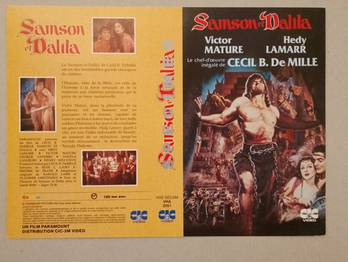 Jaquette vhs samson - jaquette, et