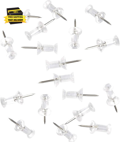 100 pack push pins tacks - pins,