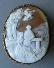 broche avec camée 19e siècle