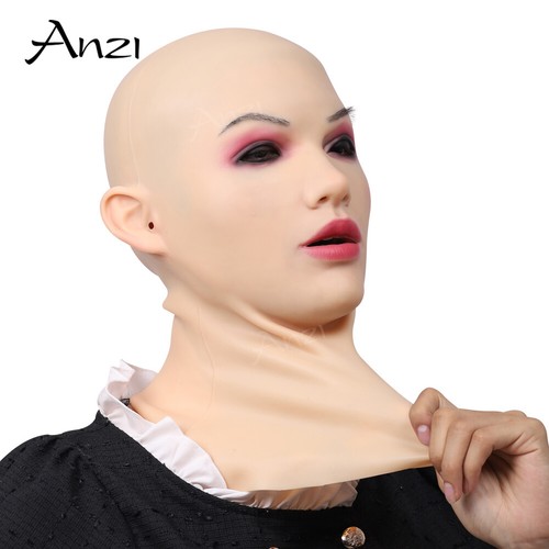 Masque tête féminin en - masque,