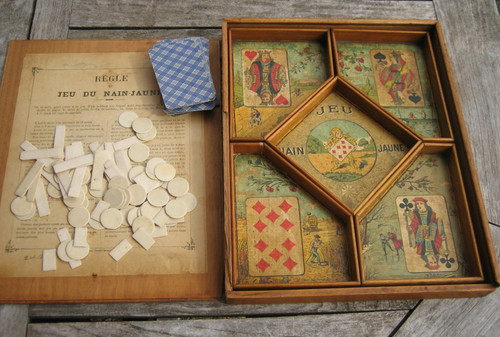 Ancien jeu nain jaune bois - ancien,