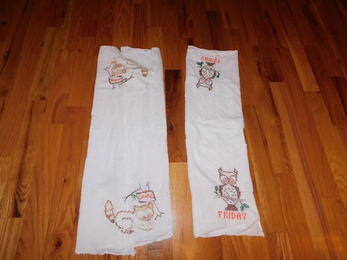 Owl raccoon kitchen towels - owl,