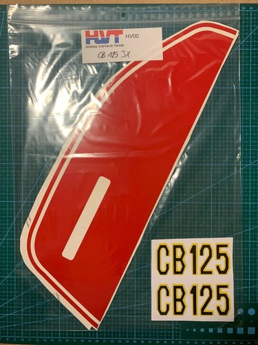 Honda 125 rouge stickers - cb,