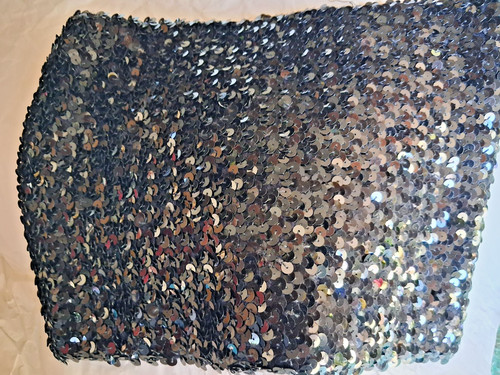 Crop top paillettes noir - à,