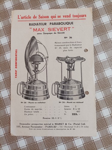 Ancien prospectus publicitaire - ancien,