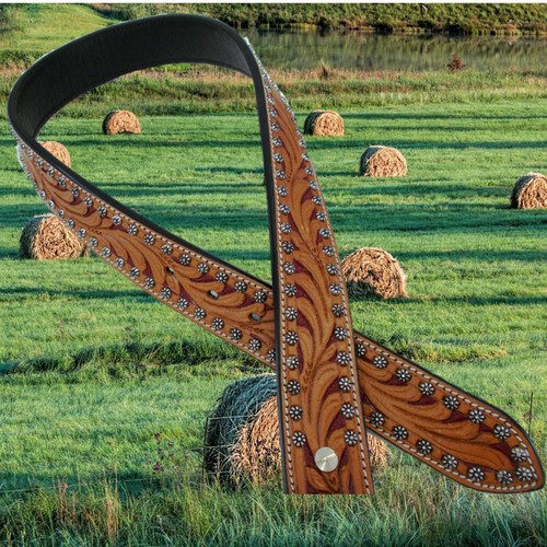Leather western belt - leather,