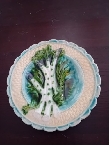 barbotines anciennes assiettes asperge