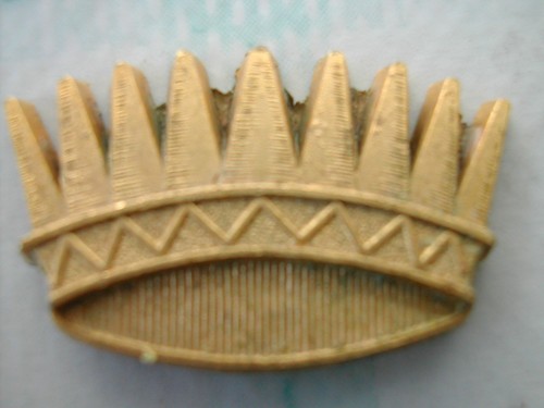 Feve métal doré couronne - doré,