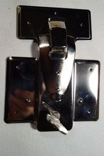 Serrure de malle  Nickelée