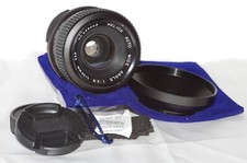 Objectif 35mm f2,8 HELIOS monture M42, avec bouchons, pare-soleil et housse TBE