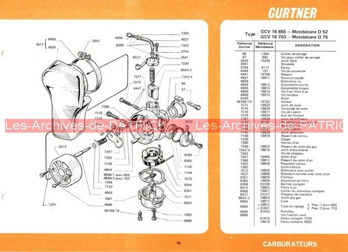 Motobecane 75 d52 d75 - 75,