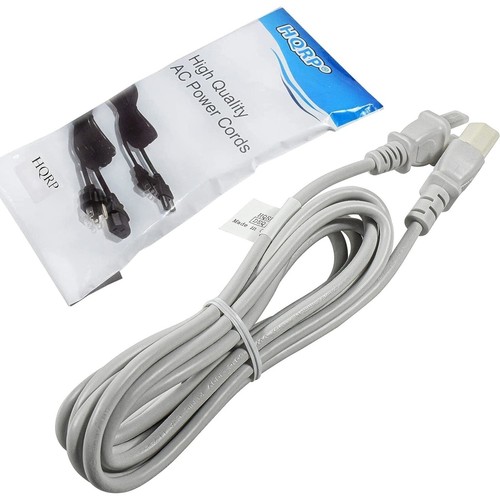 Hqrp white power cord - white,
