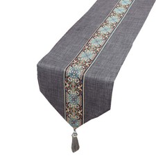 1PC Chinois Vintage Table Chemin Gland Ethnique Nappe Table Housse Décoration