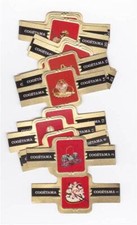 24 petites bagues de cigare Cogetama Vieux pots d'encre éd. 1973