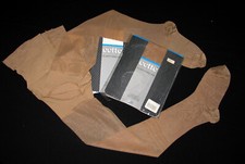 2 COLLANT CETTE TAILLE SUPER MARRON NYLON LYCRA SCULPTANT SOUTIEN CONTENTION