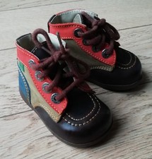 Kickers Enfant garçon 18 marron orange et bleu