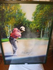 Lithographie le golfeur de