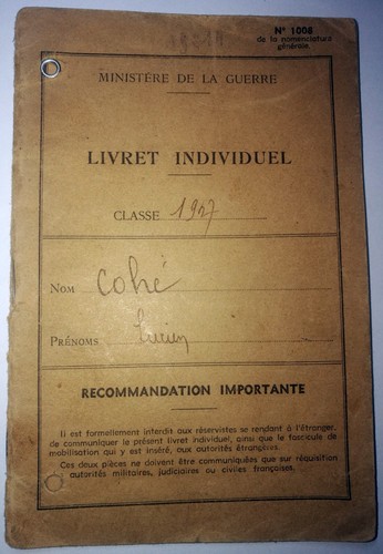 Livret militaire 6éme - livret,