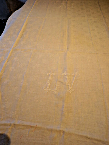 Nappe ancienne lin - ancienne, en