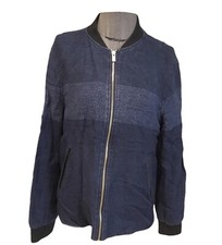 Très Beau Blouson Lin Coton Bleu The Kooples S Tbe