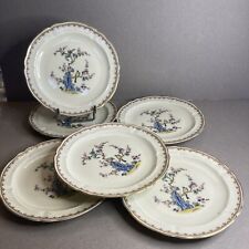 6 Assiettes Plates Porcelaine Limoges L Bernardaud & Cie Modèle CHANTILLY FRANCE
