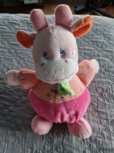 Peluche doudou vache musicale