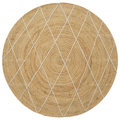 Tapis kilim rond jute - kilim,