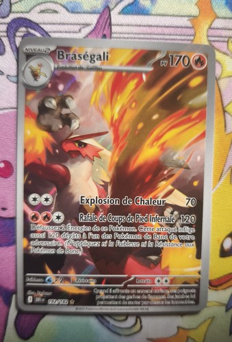 Carte pokemon braségali - carte,