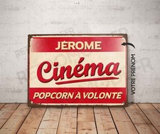 Plaque métal vintage Cinéma