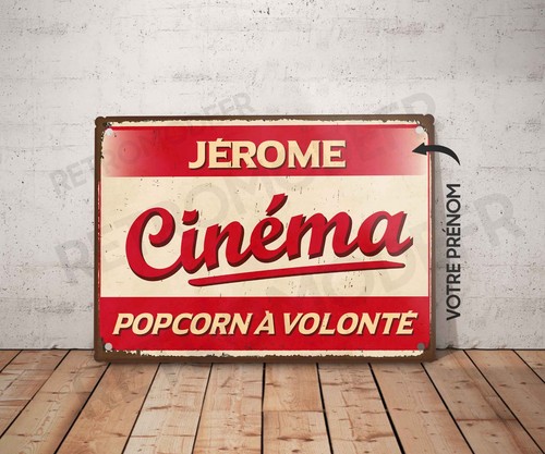 Plaque métal vintage - , cinéma