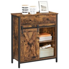 Meuble de Rangement, Buffet, Armoire de Cuisine, Placard, avec Porte Coulissa...