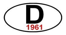 adhésif D 1961 sticker Kleber