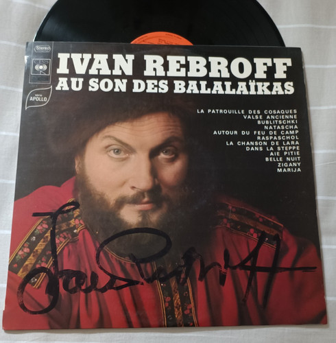 Ivan yvan rebroff autographe - rebroff,